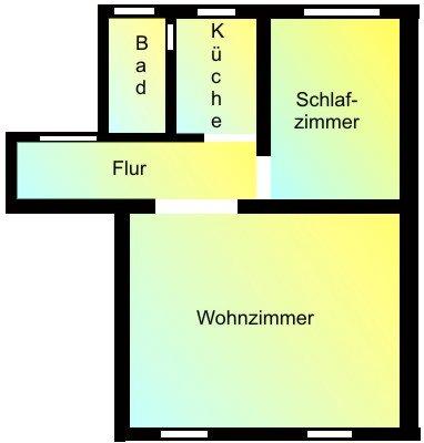 Erdgeschoßwohnung Schmölln - 2 Zimmer, 49 m&sup2;, 249&euro; | Angebot:26087141
