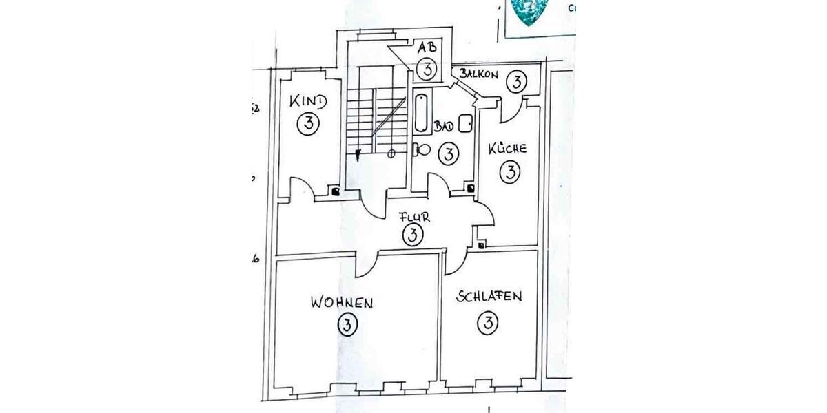 Etagenwohnung Gera Alt-Bieblach - 3 Zimmer, 88 m&sup2;, 579&euro; | Angebot:26662215