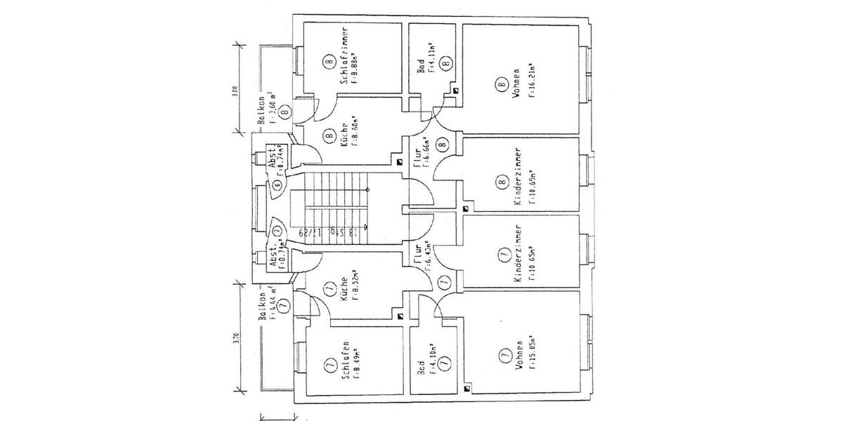 Etagenwohnung Gera Debschwitz - 2 Zimmer, 58 m&sup2;, 370&euro; | Angebot:26563028