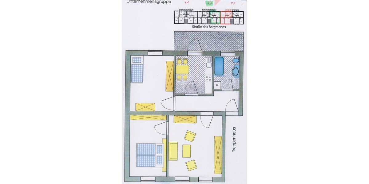 3-Raum ETW mit Balkon, Garage und Stellplatz in Gera - Etagenwohnung Gera Ostviertel | Angebot:26586644