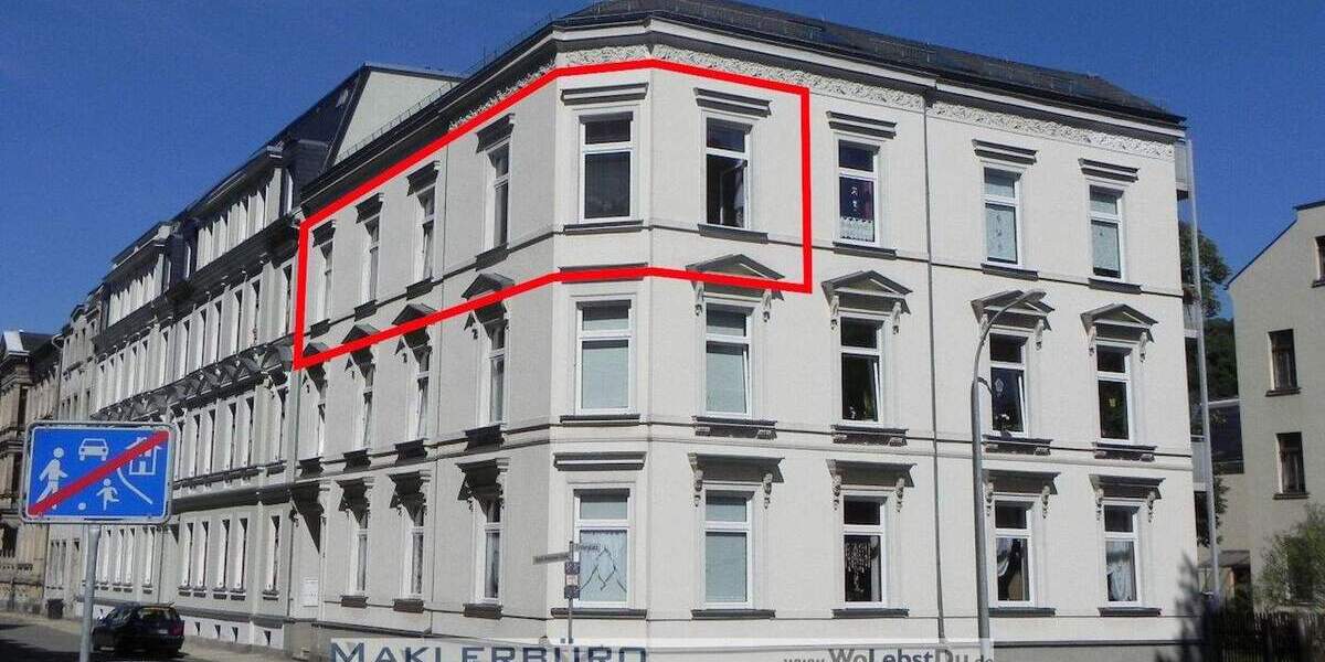 Etagenwohnung Greiz Irchwitz - 3 Zimmer, 77 m&sup2;, 347&euro; | Angebot:20953174