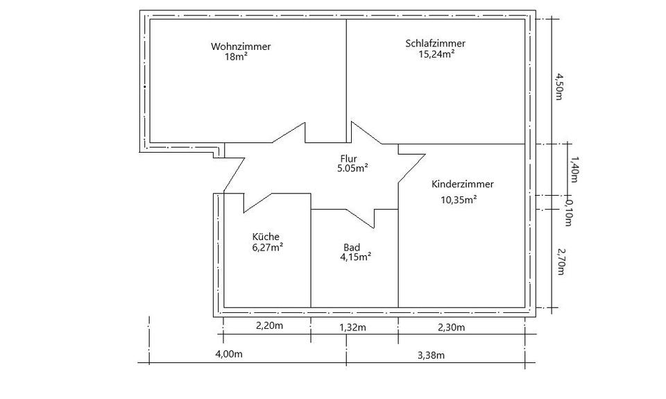 3 Raum Wohnung in Zeulenroda 3 zimmer