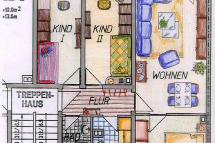 Balkon, PKW-Stellplatz und fairer Preis --- 4-Raum-Whg. im Hochparterre ! 4 zimmer