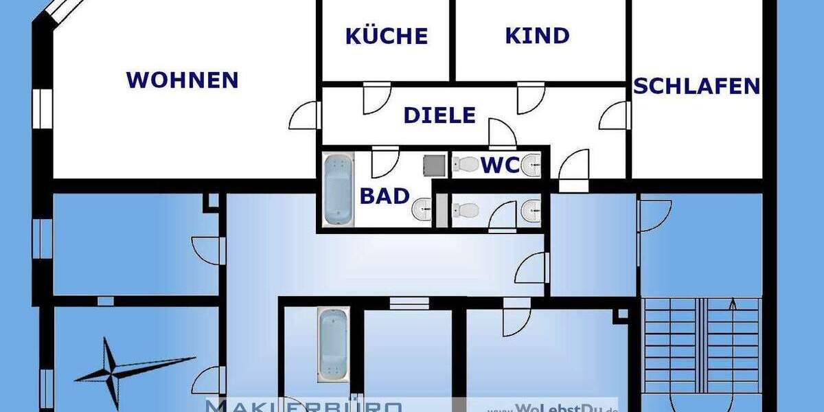 Etagenwohnung Greiz Irchwitz - 3 Zimmer, 77 m&sup2;, 382&euro; | Angebot:22520099