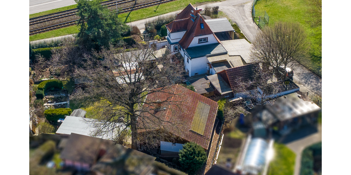 Einfamilienhaus mit Poolhaus, Nebengebäuden und viel Garten! - Einfamilienhaus Gera Lusan | Angebot:26387596