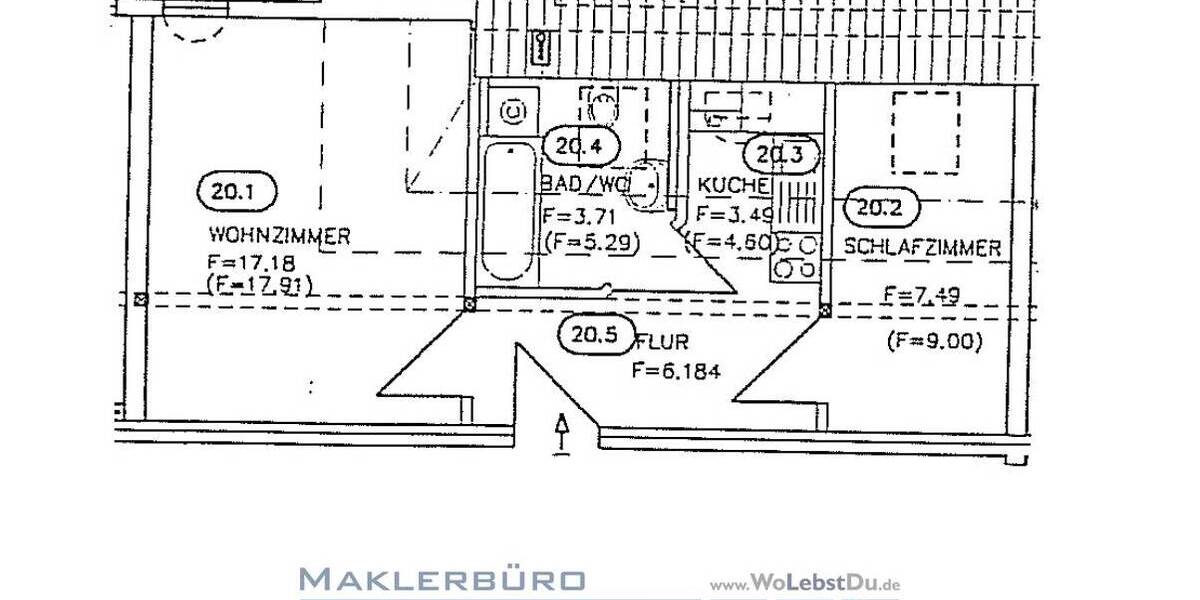 Singlewohnung im Einzeldenkmal mit Lift 2 zimmer