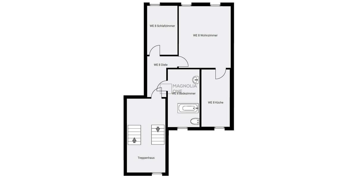 Dachgeschoßwohnung Gößnitz - 2 Zimmer, 55 m&sup2;, 376&euro; | Angebot:21076631