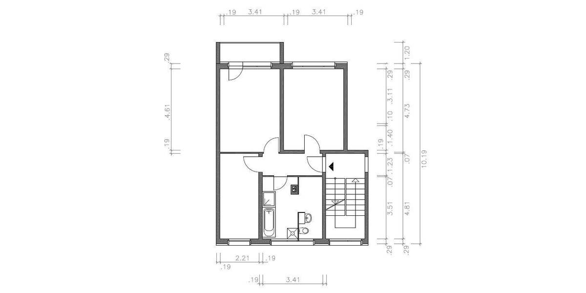 Etagenwohnung Gera Lusan - 2 Zimmer, 58 m&sup2;, 350&euro; | Angebot:26805882