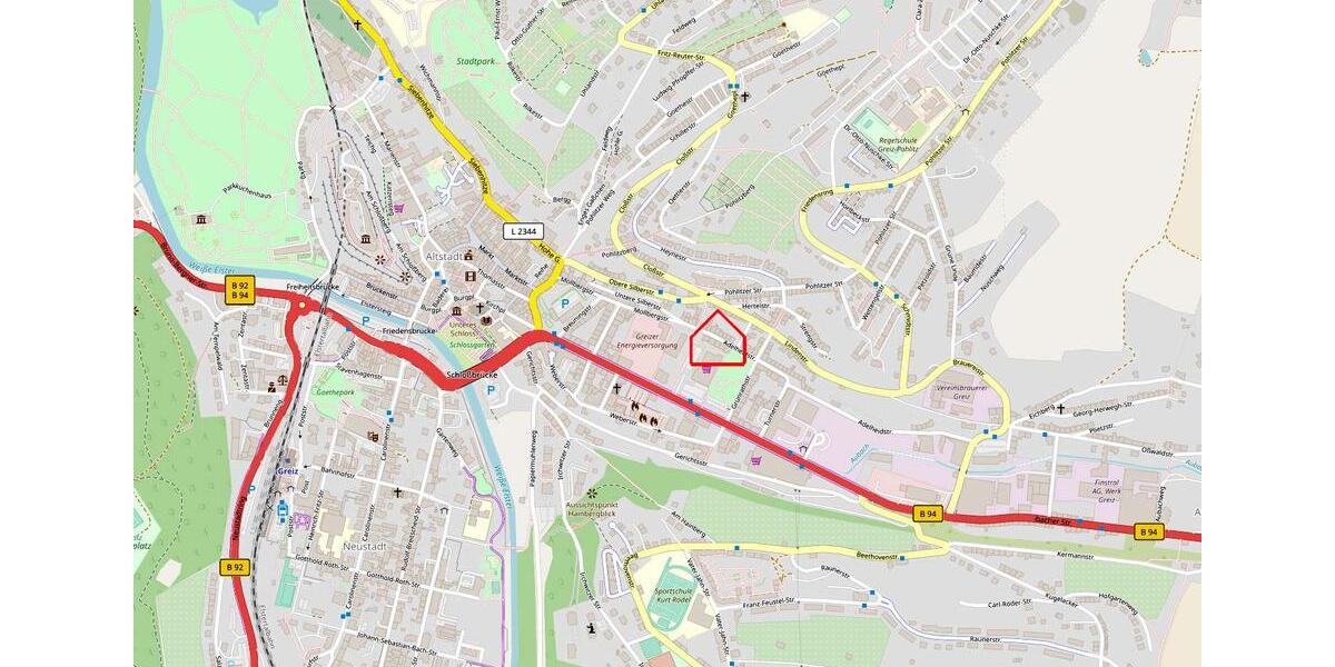 Dachgeschoßwohnung Greiz - 4 Zimmer, 83 m&sup2;, 500&euro; | Angebot:24212734