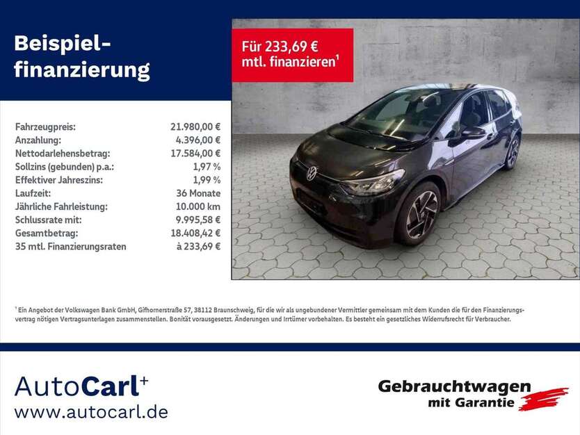 VW ID.3 13.900 km 21.980 € Reichenbach 08468