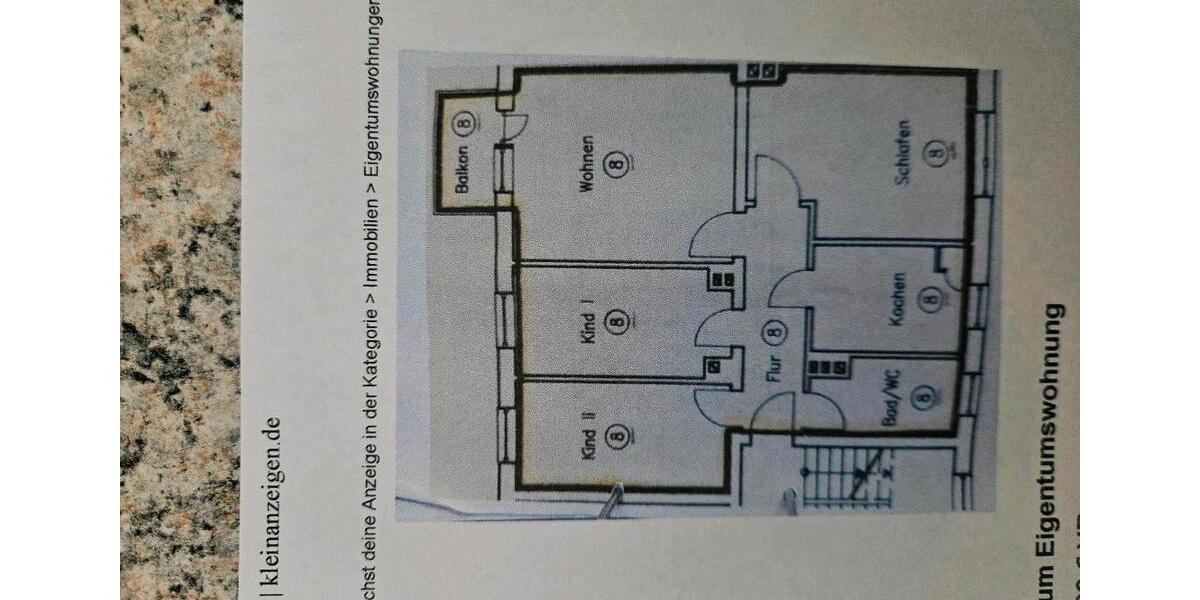 Etagenwohnung Teuchern - 4 Zimmer, 68 m&sup2;, 60.000&euro; | Angebot:26511326