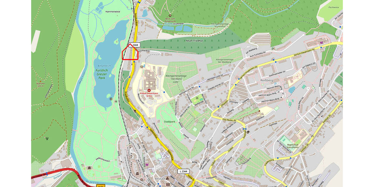 Etagenwohnung Greiz - 2 Zimmer, 70 m&sup2;, 355&euro; | Angebot:24822298