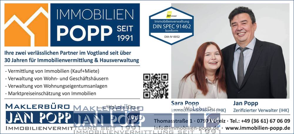 Provisionsfreie Eigentumswohnung mit Balkon und Einbauküche 2 zimmer