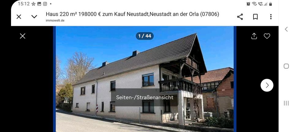 Einfamilienhaus Neustadt an der Orla - 10 Zimmer, 233 m&sup2;, 174.000&euro; | Angebot:26786990