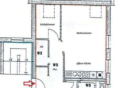 Wohnung Werdau OT Langenhessen Langenhessen - 2 Zimmer, 44 m&sup2;, 308&euro; | Angebot:27651324