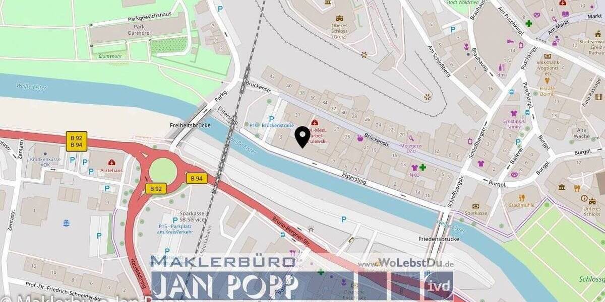 Kleine Wohnung im Einzeldenkmal und am Park 2 zimmer