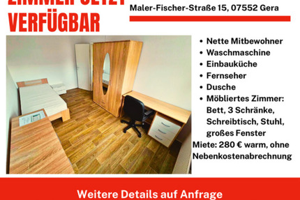 Wohnung Gera Bieblach-Ost - 5 Zimmer, 28 m&sup2;, 280&euro; | Angebot:25080049