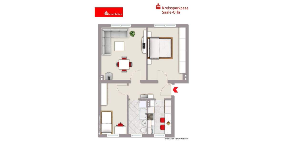Etagenwohnung Mittelpöllnitz - 3 Zimmer, 65 m&sup2;, 60.000&euro; | Angebot:25673076