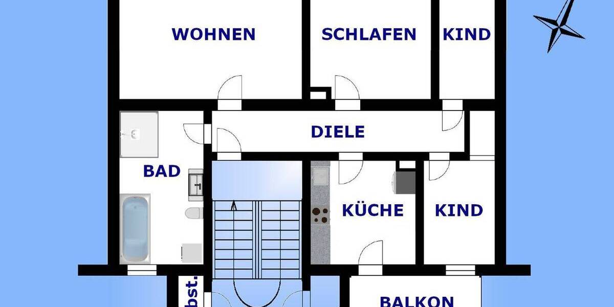 Etagenwohnung Greiz Irchwitz - 4 Zimmer, 90 m&sup2;, 550&euro; | Angebot:26908595