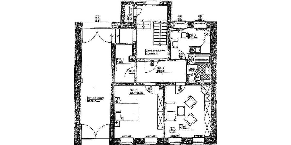 Etagenwohnung Gera Debschwitz - 2 Zimmer, 62 m&sup2;, 39.500&euro; | Angebot:25834421