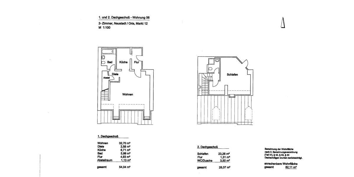 Maisonettenwohnung Neustadt an der Orla - 2 Zimmer, 82 m&sup2;, 450&euro; | Angebot:17105472
