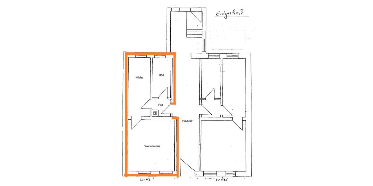 1 Raum-EG-Wohnung mit Küchenzeile im Geraer Ostviertel! - Erdgeschoßwohnung Gera Ostviertel | Angebot:26335190