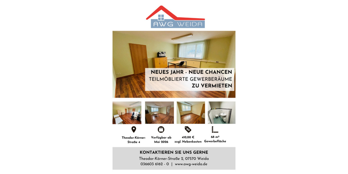 Gewerbeobjekt Weida - 410&euro; | Angebot:24446949