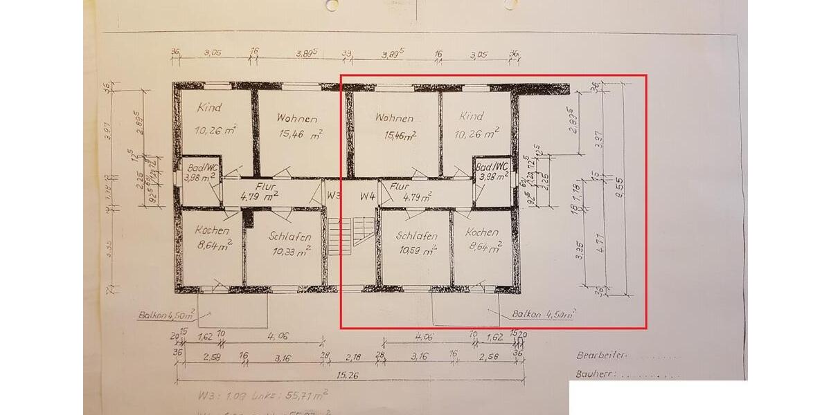 Praktische 3-Zimmer-Wohnung mit schönem Balkon von privat 3 zimmer