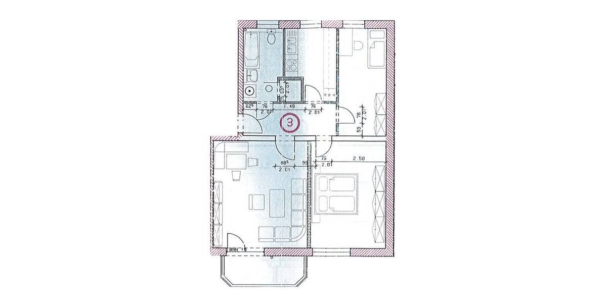 Etagenwohnung Fraureuth - 3 Zimmer, 71 m&sup2;, 69.000&euro; | Angebot:26108222