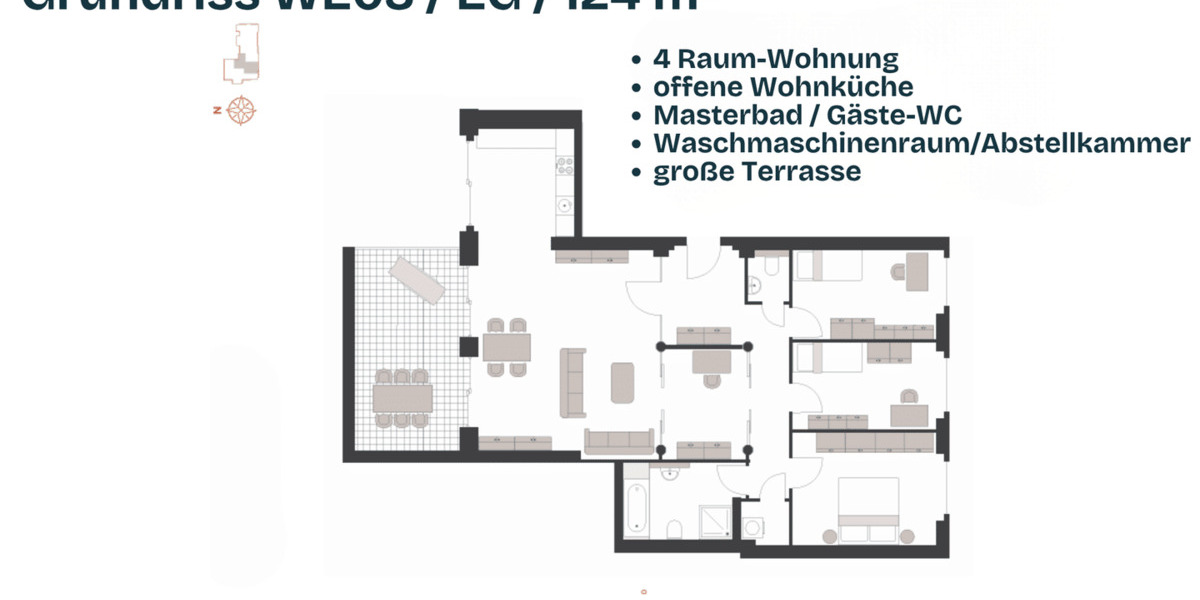 Terrassenwohnung Crimmitschau - 4 Zimmer, 124 m&sup2;, 1.178&euro; | Angebot:26867264