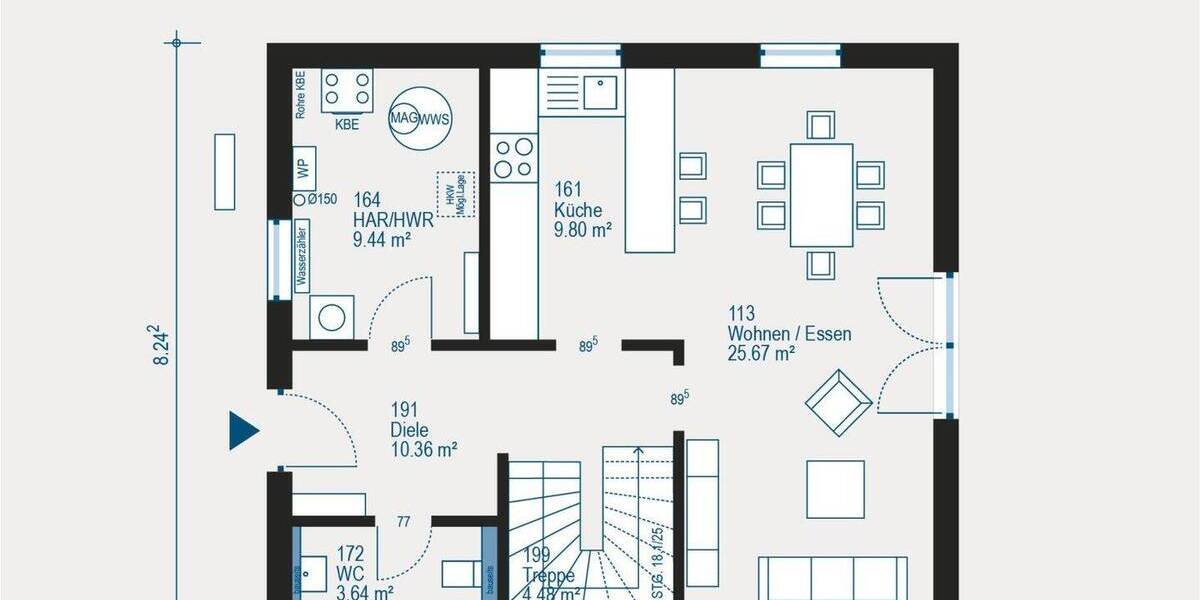 Einfamilienhaus Werdau - 3 Zimmer, 123 m&sup2;, 239.879&euro; | Angebot:26435417