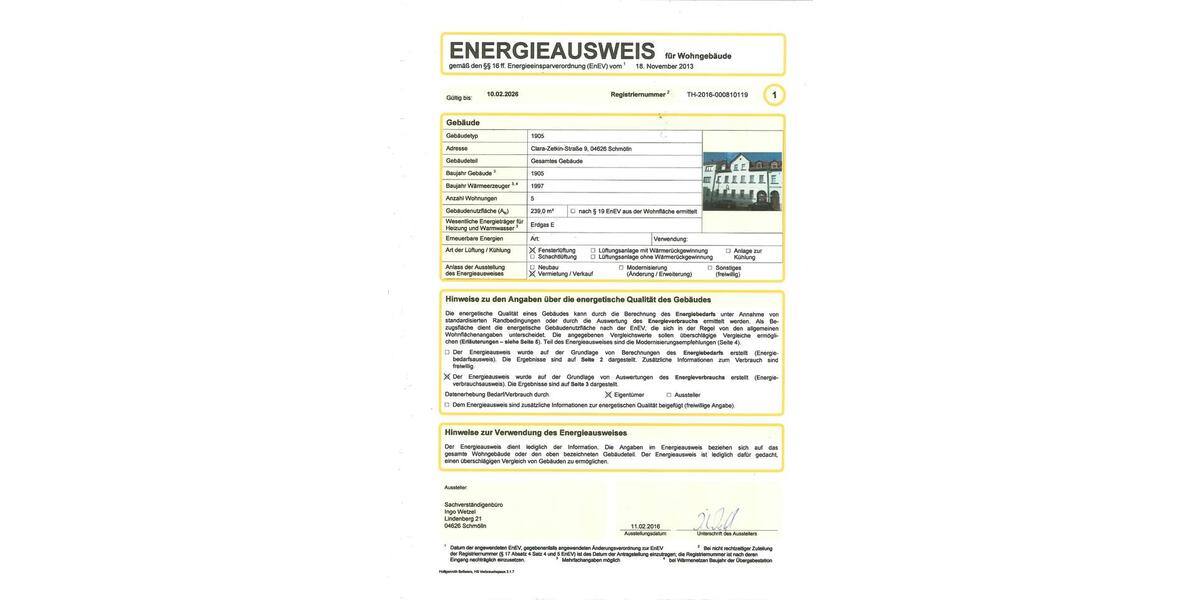 Etagenwohnung Schmölln - 1 Zimmer, 35 m&sup2;, 231&euro; | Angebot:24539797