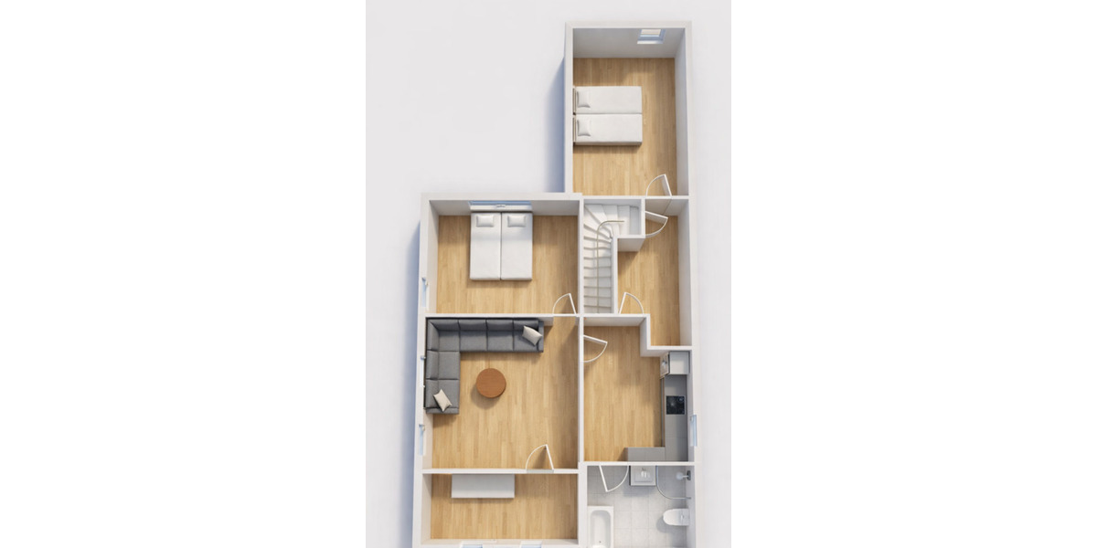 helle 3-Raum-Dachgeschosswohnung (76 m²) 3 zimmer