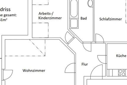 Wohnung Zeulenroda-Triebes Triebes - 3 Zimmer, 74 m&sup2;, 450&euro; | Angebot:26202103