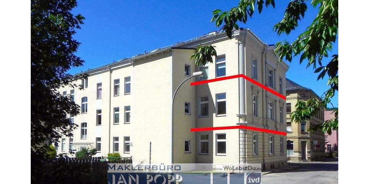 Etagenwohnung Greiz Irchwitz - 3 Zimmer, 90 m&sup2;, 450&euro; | Angebot:25674665