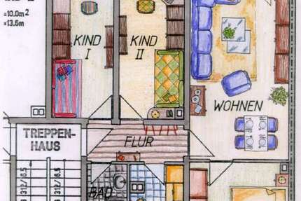 Wohnung zum Mieten in Gera 350 € 70 m² 4 zimmer