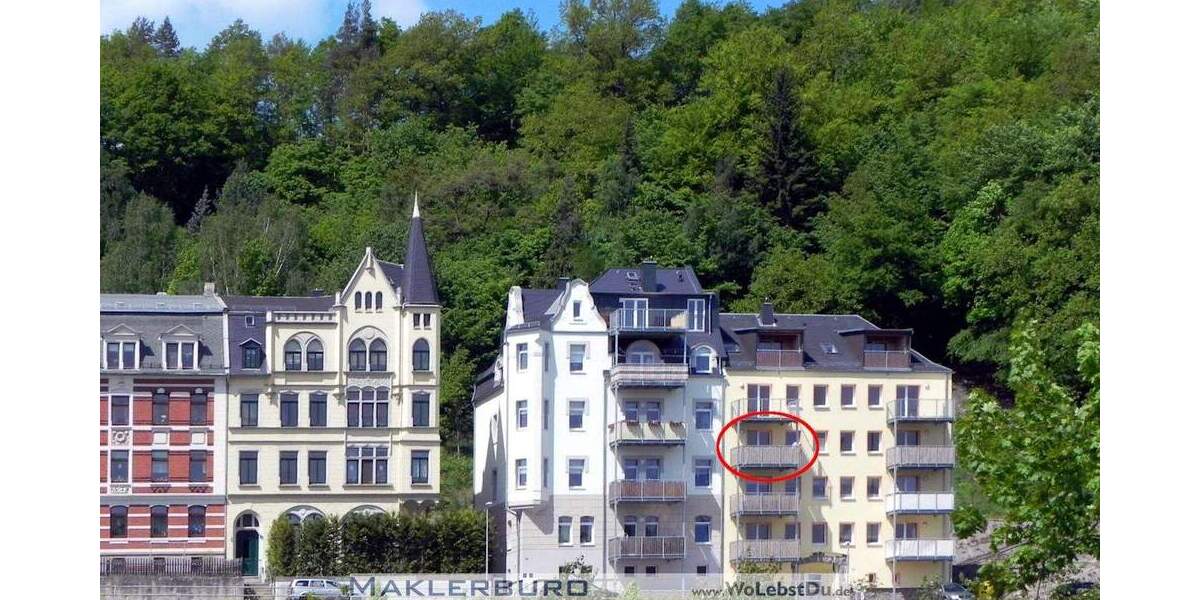 Etagenwohnung Greiz - 2 Zimmer, 55 m&sup2;, 370&euro; | Angebot:24722809