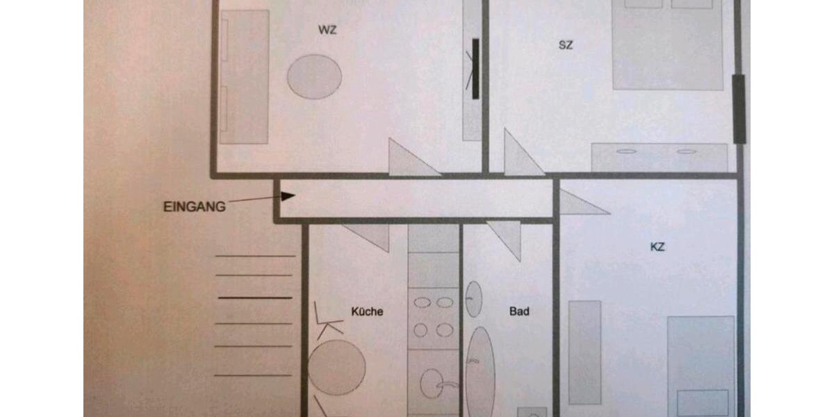 3 Raum Wohnung in Dobitschen 3 zimmer