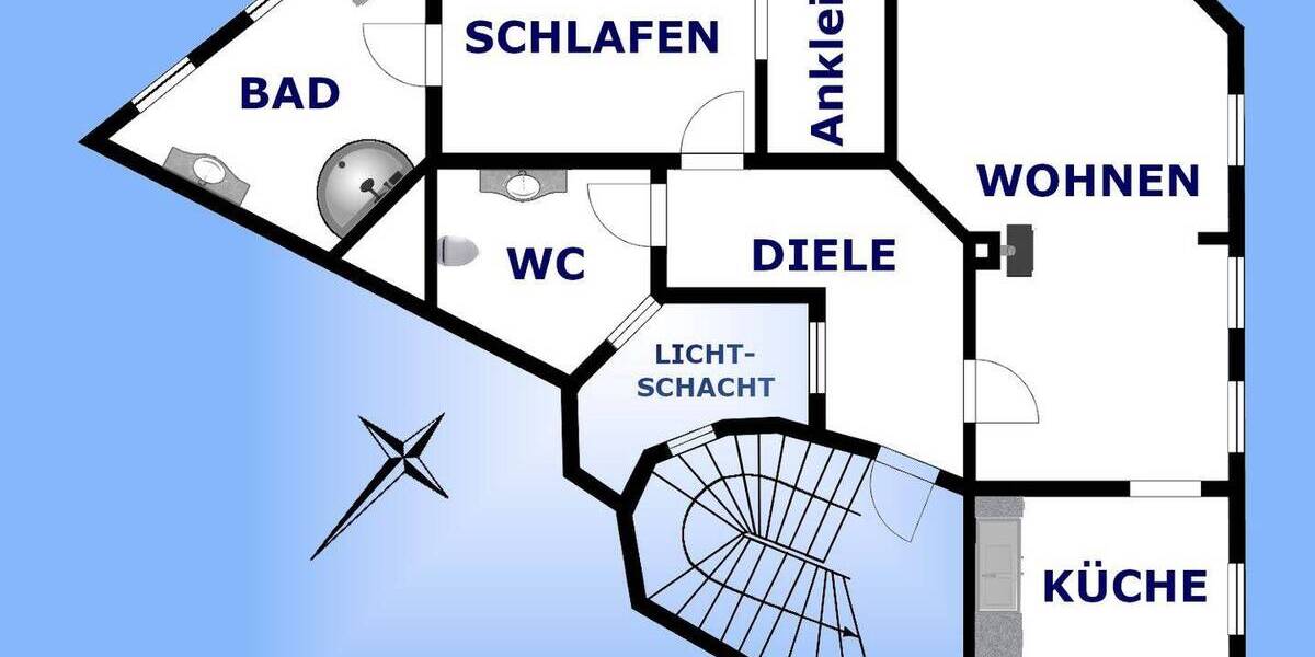 Etagenwohnung Greiz Irchwitz - 2 Zimmer, 85 m&sup2;, 600&euro; | Angebot:26879059