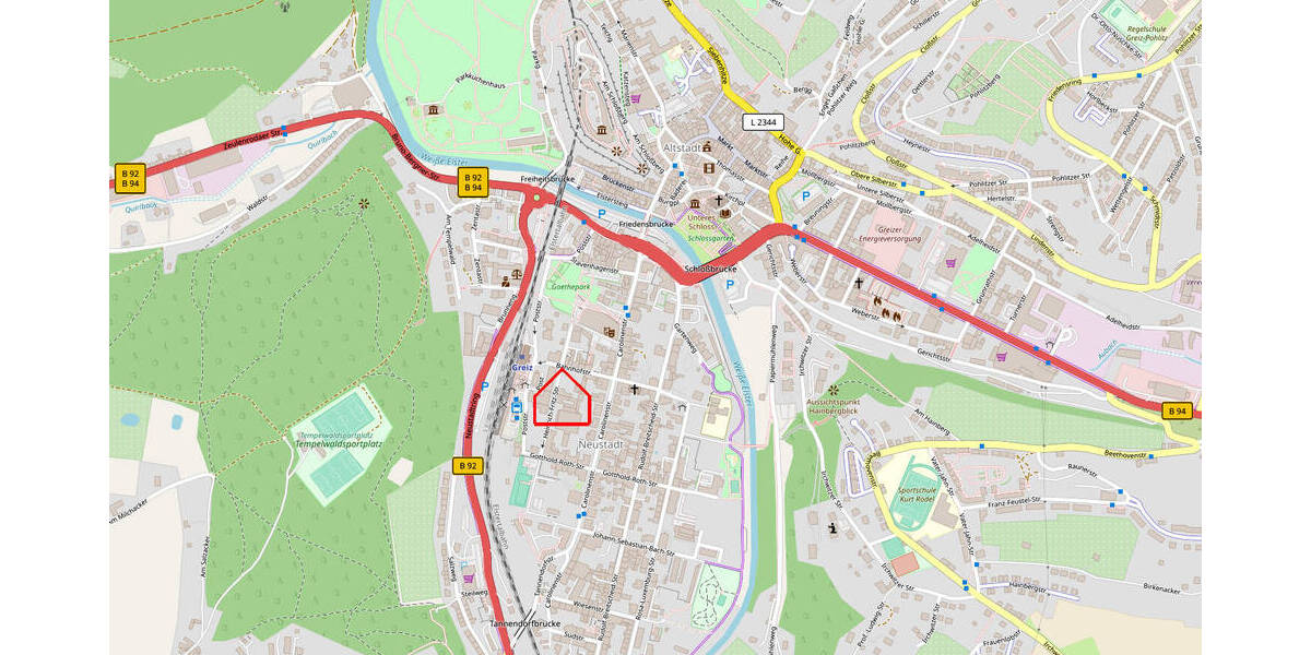 Etagenwohnung Greiz Irchwitz - 3 Zimmer, 91 m&sup2;, 495&euro; | Angebot:24790082