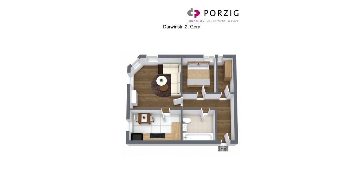 Etagenwohnung Gera Debschwitz - 3 Zimmer, 76 m&sup2;, 450&euro; | Angebot:26189028