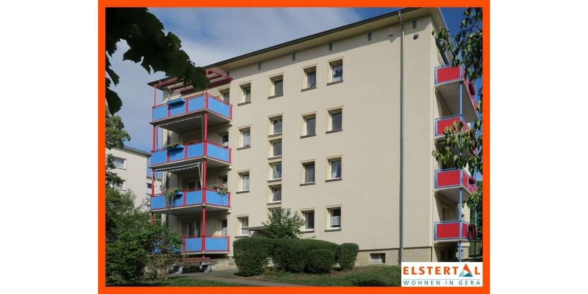 Etagenwohnung Gera Alt-Bieblach - 2 Zimmer, 50 m&sup2;, 360&euro; | Angebot:27021189