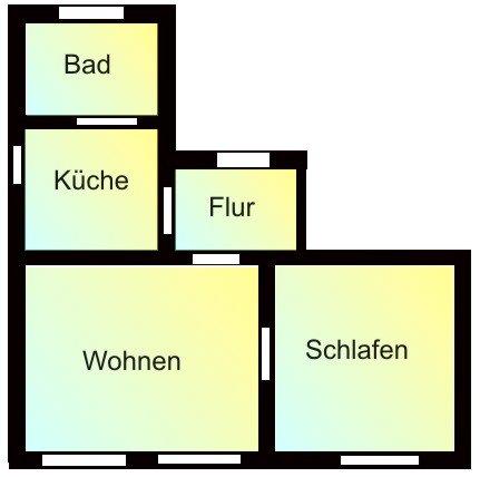 Erdgeschoßwohnung Schmölln - 2 Zimmer, 47 m&sup2;, 299&euro; | Angebot:26087140