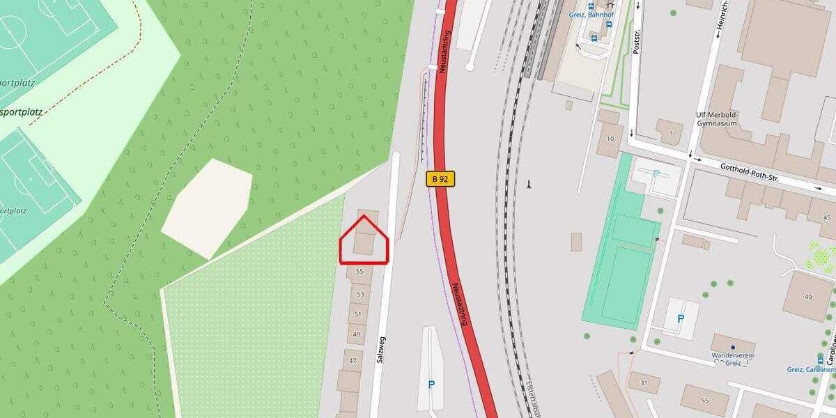 Etagenwohnung Greiz - 2 Zimmer, 55 m&sup2;, 360&euro; | Angebot:24758166