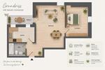 Dachgeschoßwohnung Gera Debschwitz - 2 Zimmer, 61 m&sup2;, 375&euro; | Angebot:26337114