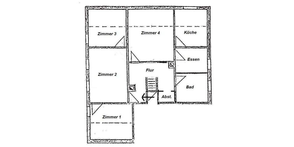 Dachgeschoßwohnung Altenburg - 4 Zimmer, 91 m&sup2;, 363&euro; | Angebot:26259214