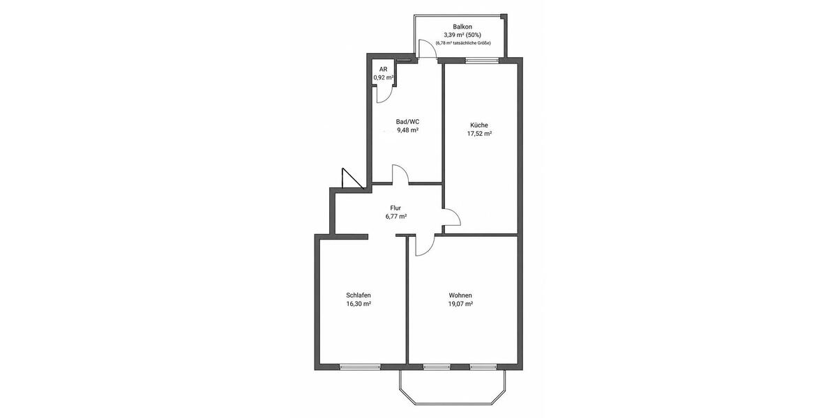 Etagenwohnung Zeitz - 2 Zimmer, 73 m&sup2;, 444&euro; | Angebot:26485924