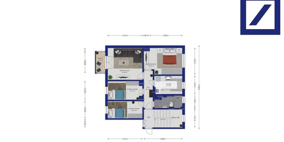 Etagenwohnung Zeitz - 4 Zimmer, 68 m&sup2;, 45.000&euro; | Angebot:26768276
