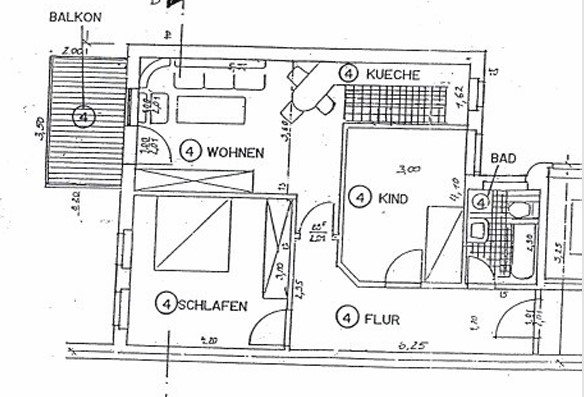 Altbau-Charme für Individualisten! 3 Raum Whg. mit Balkon in gefragter und ruhiger Innenstadt-Lage! - Etagenwohnung Gera Ostviertel | Angebot:26882373