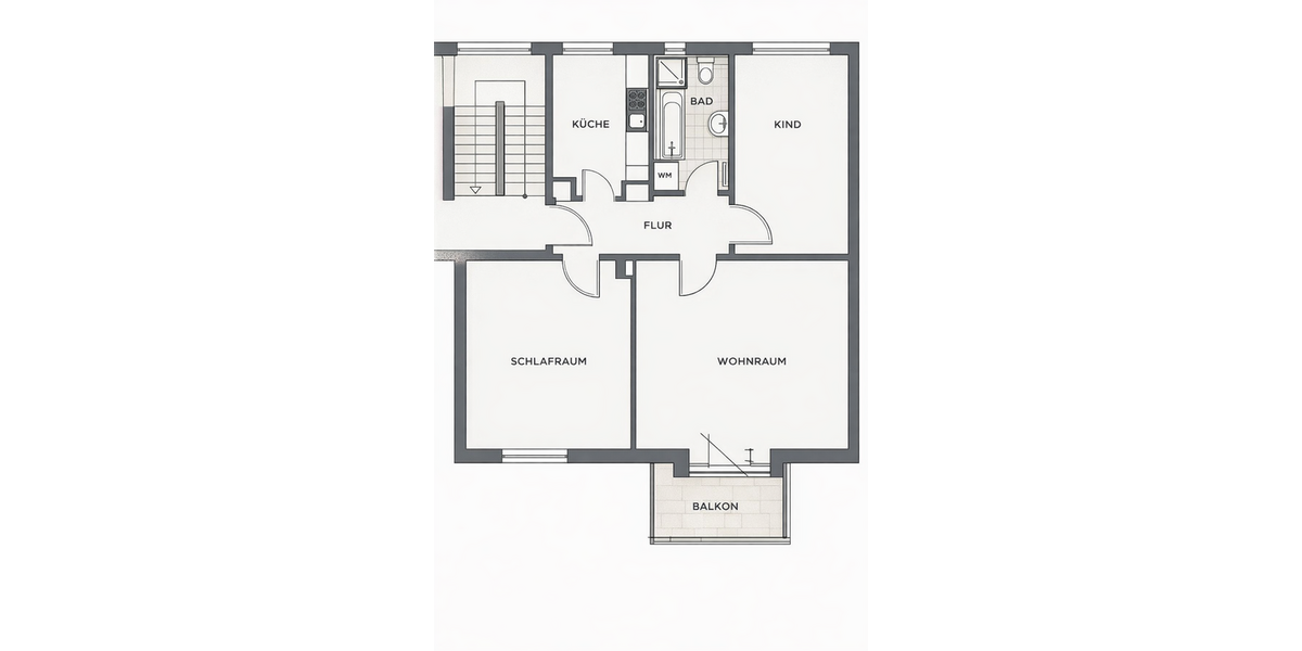 Ihr neues Zuhause: 3-Raum-Wohnung mit Balkon und Bad mit Dusche & Wanne! - Etagenwohnung Gera Debschwitz | Angebot:26846548